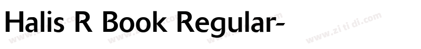 Halis R Book Regular字体转换